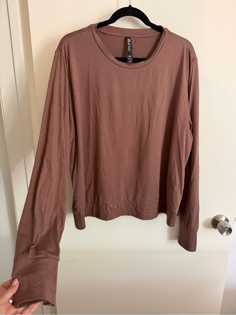 Sweatshirt in Mauve Brown